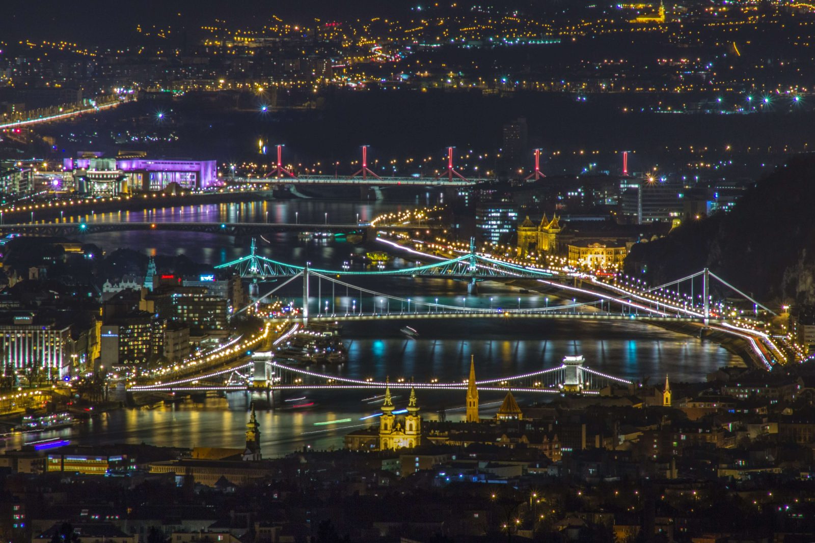 Budapest hídjai északtól délre